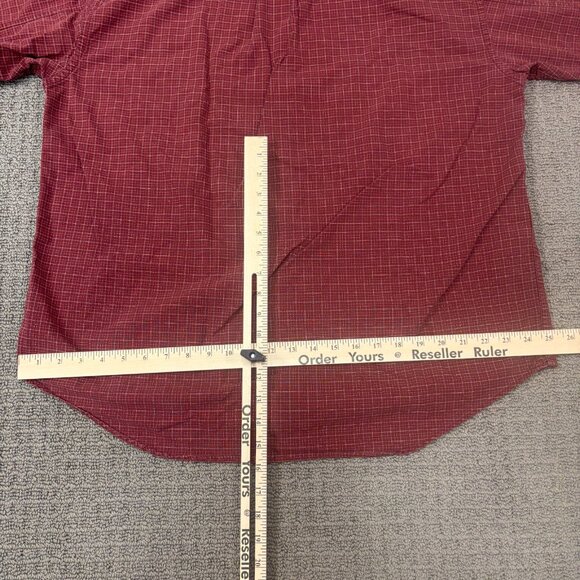 Vintage Gap Shirt Cotton Poplin Long Sleeve Collar Gingham Plaid Classic Oxford - Picture 5 of 10